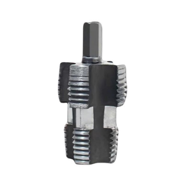 Steel PVC Pipe Tap 1/2" 3/4" Water Pipe Internal Thread Opener Hand Tools for Electric Drill Compatible Pipe Threader