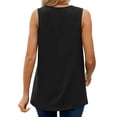 thumbnail image 6 of LYXSSBYX Tank Tops for Women Women Blouse T-Shirt Tunic Tops Loose Casual Sleeveless V-Neck Solid Casual, 6 of 9