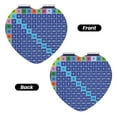 thumbnail image 2 of Kdxio Multiplication Table Pocket Mirror, 1X/2X Travel Makeup Mirror 2-Sided Folding Small Mirror Portable Double-Sided Magnifying Cosmetic Mirror for Gift-Heart Shape, 2 of 9