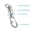 thumbnail image 3 of Uxcell 1.18" Fishing Swivels Snaps Stainless Steel High Strength Barrel Swivels Ball Bearing, 40 Pack, 3 of 6