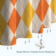 thumbnail image 6 of Orange Yellow Checkerboard Checkered Pattern Shower Curtain 36"x72" ,Bathroom Decorative Shower Curtains Set with 12 Hooks,Modern Waterproof Washable Shower Curtain, 6 of 6