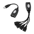 thumbnail image 1 of Filfeel Adaptateur d'Extension USB 4 USB vers RJ45 Câble d'Extension, 4 USB vers RJ45 Adaptateur, Caméras USB, Imprimantes, Caméras Web, Extensions Clavier, Souris, Etc, 1 of 8