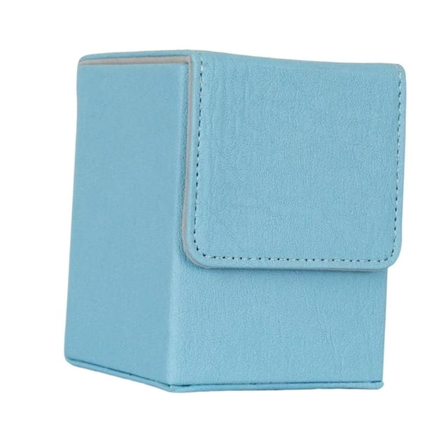 Cajas para mazos de cartas perfecl almacenamiento para más de 100 tarjetas con fundas Azul