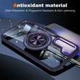 thumbnail image 4 of Clear Case for Samsung Galaxy S23 Plus, Magnetic [Compatible with Magsafe] with 360° Rotatable Ring Kickstand Slim Transparent Men Women Shockproof Protective Phone Cover for Galaxy S23 Plus, Purple, 4 of 7