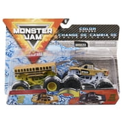 Monster Jam, Official Higher Education vs. BroDozer Color-Changing Die-Cast Monster Trucks, 1:64 Scale