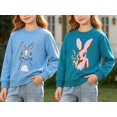thumbnail image 6 of DOZINSIX 2 Pack Toddler Girls Crewneck Sweatshirts Kids Cotton Cute Embroidered Long Sleeve Fall Winter Pullover Tops, 6 of 9