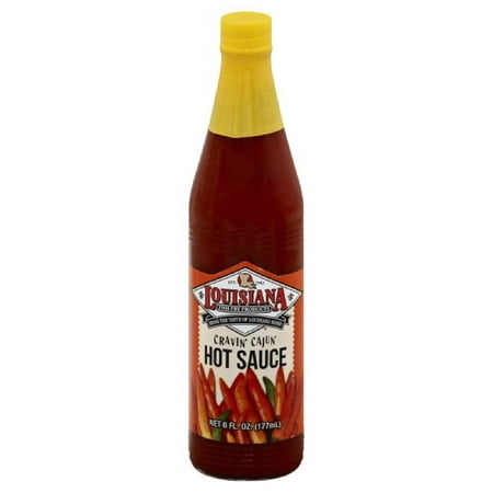 Louisiana Cravin' Cajun Hot Sauce, 6 Oz (Pack of
