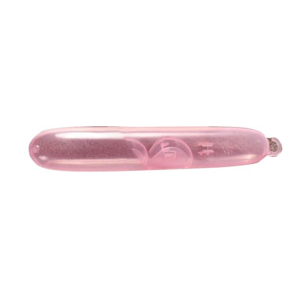 Naiovety Caja de almacenamiento portátil para cepillos de , de plástico, ligera, transparente, para cepillos de , organizador, estuche Juegos de accesorios de baño rosa claro