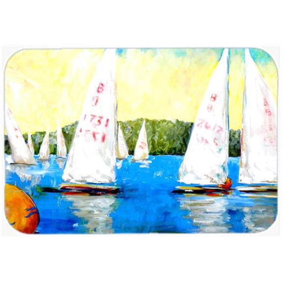 Carolines Treasures Sailboats Round the Mark Mouse Pad