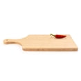 thumbnail image 2 of BambooMN Bamboo Paddle Cutting and Serving Board, Kitchen Cutting Board with Handle - 17" x 8" x 0.75" - 10 Pieces, 2 of 8