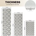 thumbnail image 4 of Boho Gray and Beige Floral Ethnic Pattern Kitchen Rugs Sets Of 3,Kitchen Runner Rugs Non Skid Washable,Decorative Kitchen Floor Mats for Kitchen,Sink,Laundry,17"x30"+ 17"x47" + 17"x59", 4 of 6