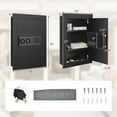 thumbnail image 3 of Costway 0.8CF Digital Flat Recessed Wall Safe Home Security Lock Gun Cash Box Locking, 3 of 10