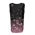 thumbnail image 3 of Camiseta sin mangas con estampado de chaleco cuello cuadrado SCZ rojo M, 3 of 4