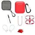 thumbnail image 1 of Funda y kit de accesorios 9 en 1 para Airpods 2 o 1 rojo Gadget Collection Mx FKAA2-01, 1 of 8