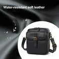 thumbnail image 5 of AOUNQ Small Messenger Bag Vegan Leather Crossbody Bag for Women Men, Vintage Cross Body Shoulder Purse with Card Slots, 5 of 8