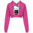 thumbnail image 1 of 2024 Hello Kitty Fashion Trend Print Embossed Dew Navel Long Sleeve Hoodie Super Short Sweater, 1 of 6