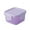 Purple, variant on Sealed Fresh-Keeping Box， Plastic Storage Containers with Lids Small Airtight Containers Square School Lunch Containers for Children Leftover Containers