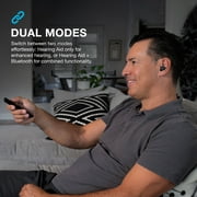 JLab Hear OTC Hearing Aid & Wireless Earbuds with Bluetooth 5.3, Android/iOS, Graphite