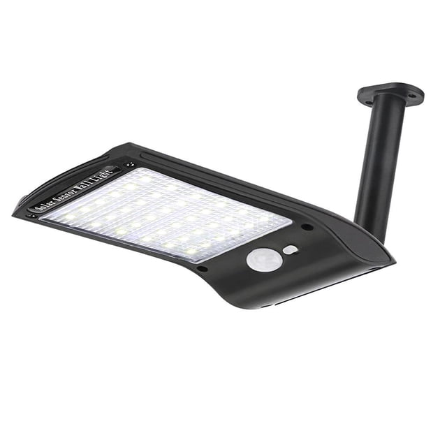 Naiovety 36 LED Sensor de movimiento solar Luz de pared 3 modos de iluminación Lámpara de pared de inducción ajustable para jardín de camino de patio Iluminación y accesorios Naiovety HA018161-00