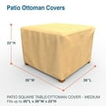 thumbnail image 3 of Budge Medium Beige Patio Table/Ottoman Cover, All-Seasons, 3 of 10