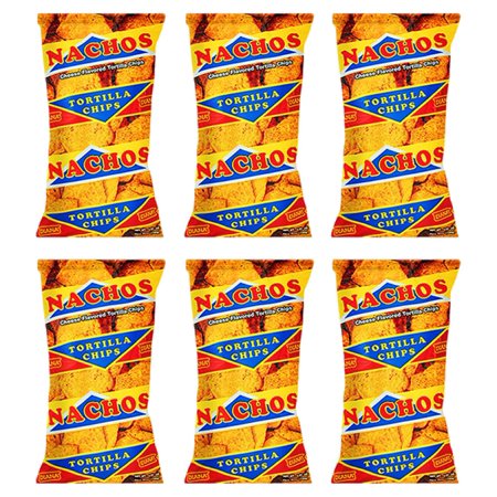 Nachos 3.52 Ounce 100g - Tortilla Chips - Pack of 6