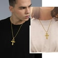 thumbnail image 4 of ChainsProMax Mens Stainless Steel Ankh Cross Necklace, Egyptian Jewelry, 4 of 8