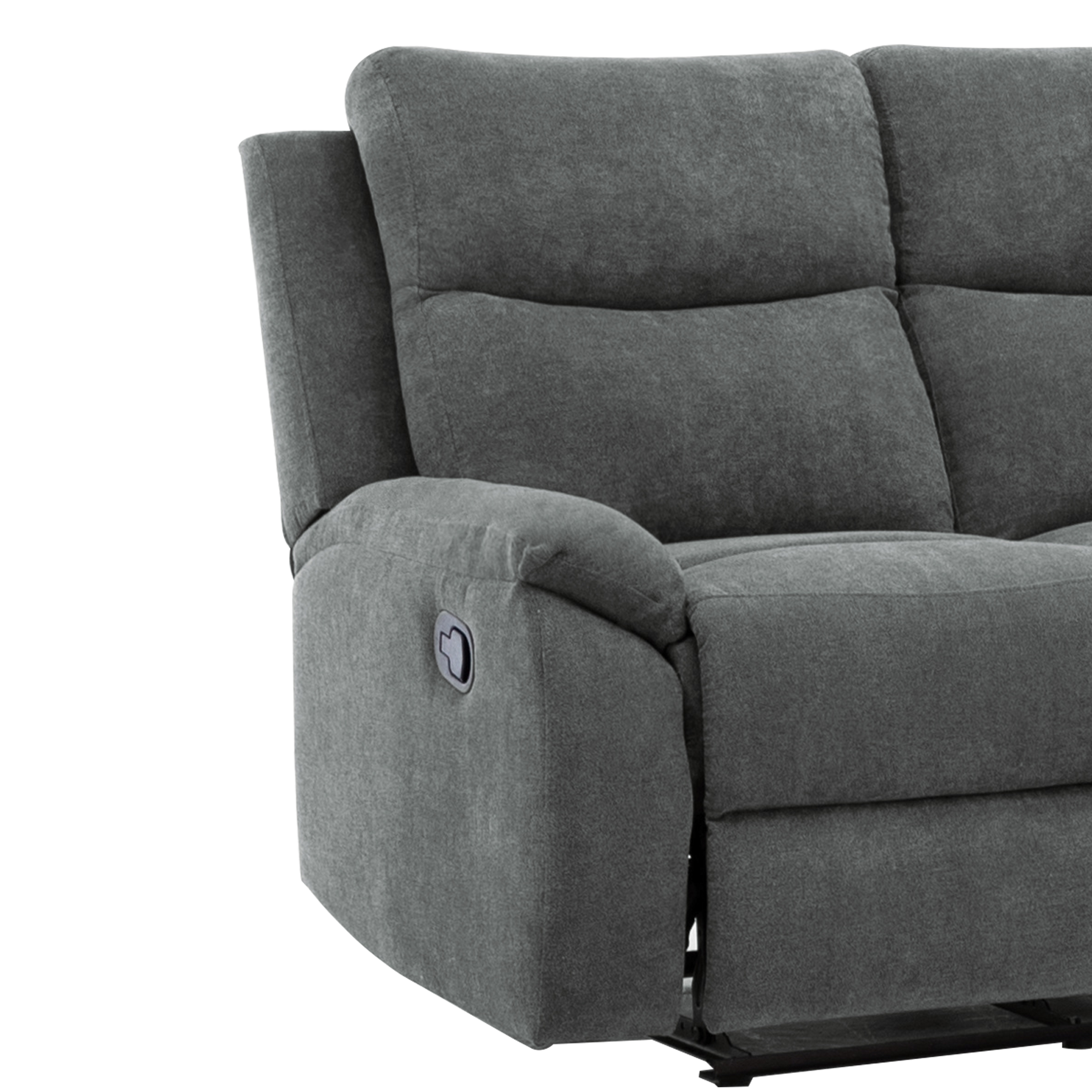 AC Pacific Ronald Contemporary Reclining Loveseat, Grey