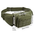thumbnail image 2 of Xihbxyly Riñonera para Deportes Al Aire Libre, Bolsa de Herramientas Multifuncional, Bolsillo con Cremallera Antirrobo, Correa Ajustable, Equipo para Correr, Ciclismo y Senderismo, Material Duradero,, 2 of 2