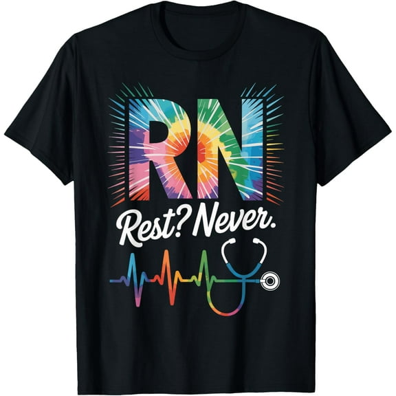 RN Rest Never Funny Registered Nurse Nursing T-Shirt TShirt