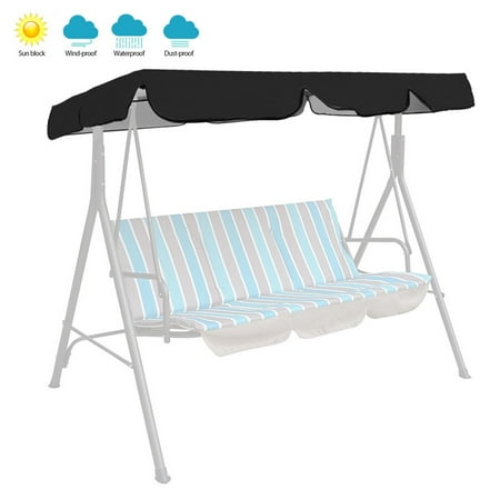 

HLONK 7 Colors 3 Size 3 Seater Size Outdoor Garden Patio Swing Sunshade Cover