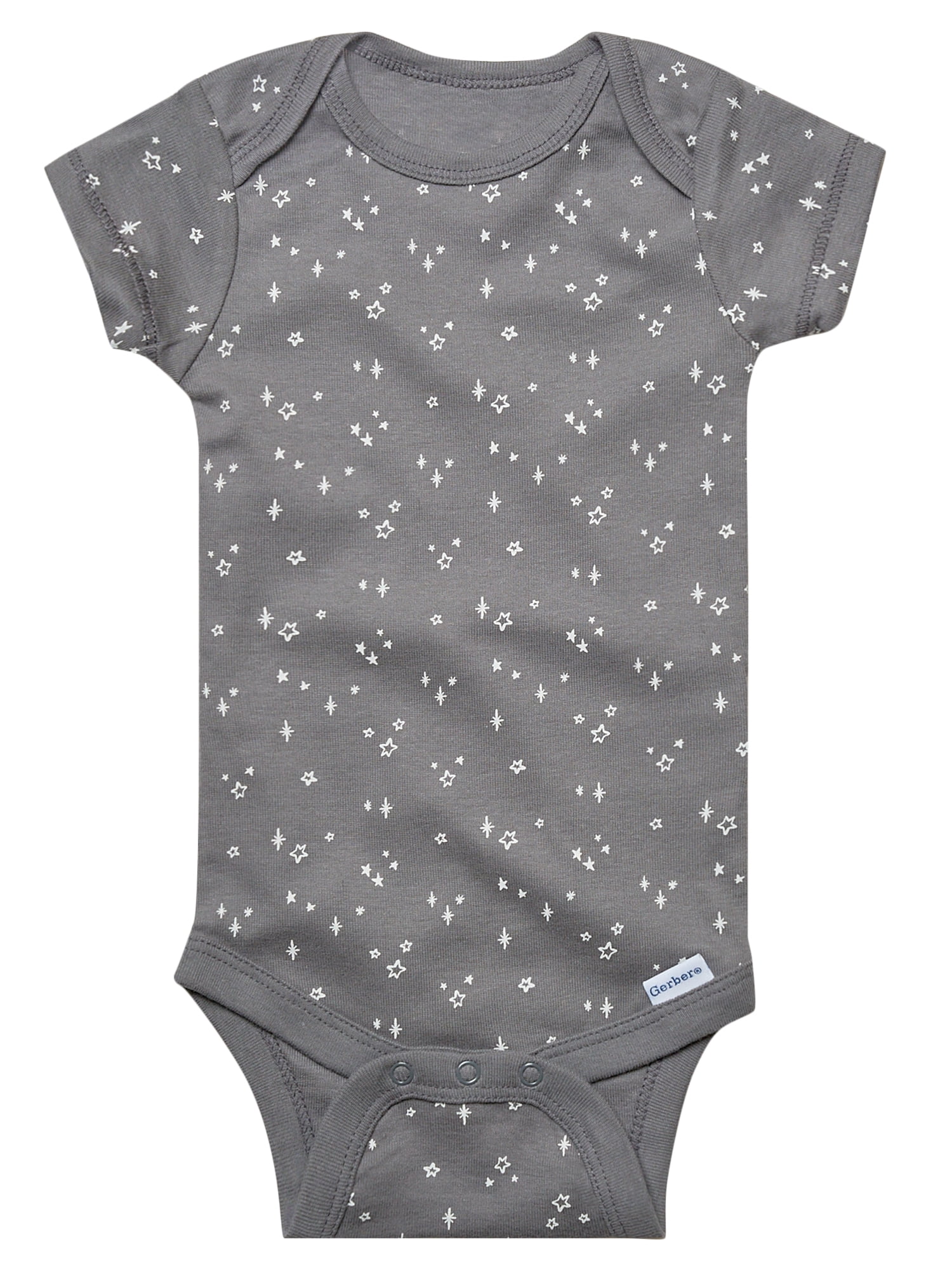 Gerber Gender Neutral Short Sleeve Onesies, 6-Pack, Sizes Newborn - 18 Months