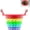 1pc, variant on Expandable Kitchen Sink Strainer, Adjustable Over-Sink Colander with Rainbow Basket, Foldable Multi-Color Fruit Vegetable Pasta Drainer for Home Kitchen