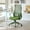 Green, variant on Noble House Ergonomic Mesh Swivel Office Chair, Lifting Multifunction Task Chair with Flip Arms and Mid-Backrest, Purple