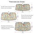 thumbnail image 5 of Yayeee Car Windshield Sun Shade Universal Fit Front Visor Protector, Watercolor Wildflowers Pattern, 5 of 8