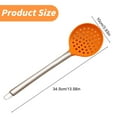 thumbnail image 3 of Clearance Cooking Utensils under $5 Kitchen Silicone Slotted Spoon With Heat Stainless Handle Silicone Non Stick Spoon For Removing Filtering Skimming Cooking Frying Strainer, 3 of 7