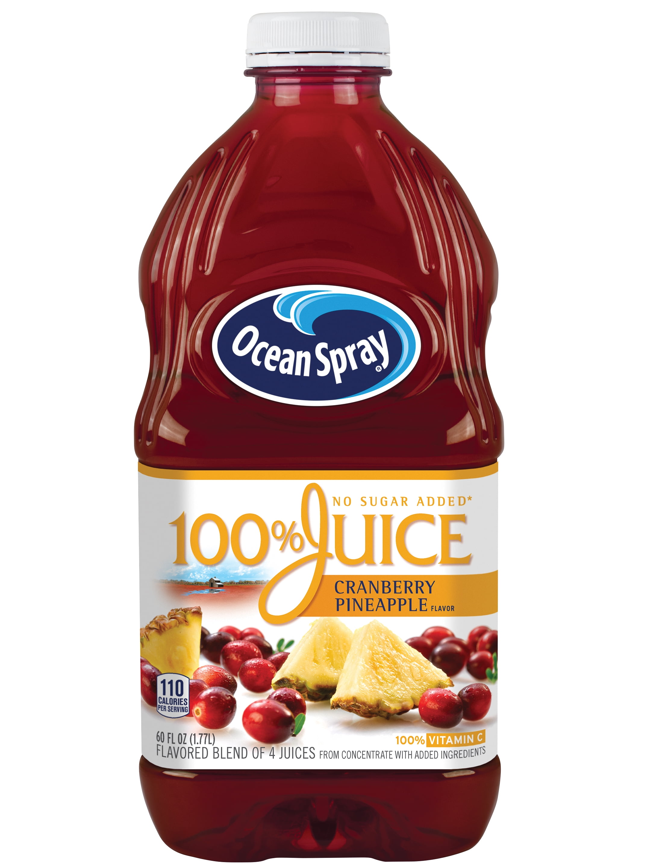 Ocean Spray 100 Juice, Cranberry Pineapple Juice, 60 fl oz Walmart