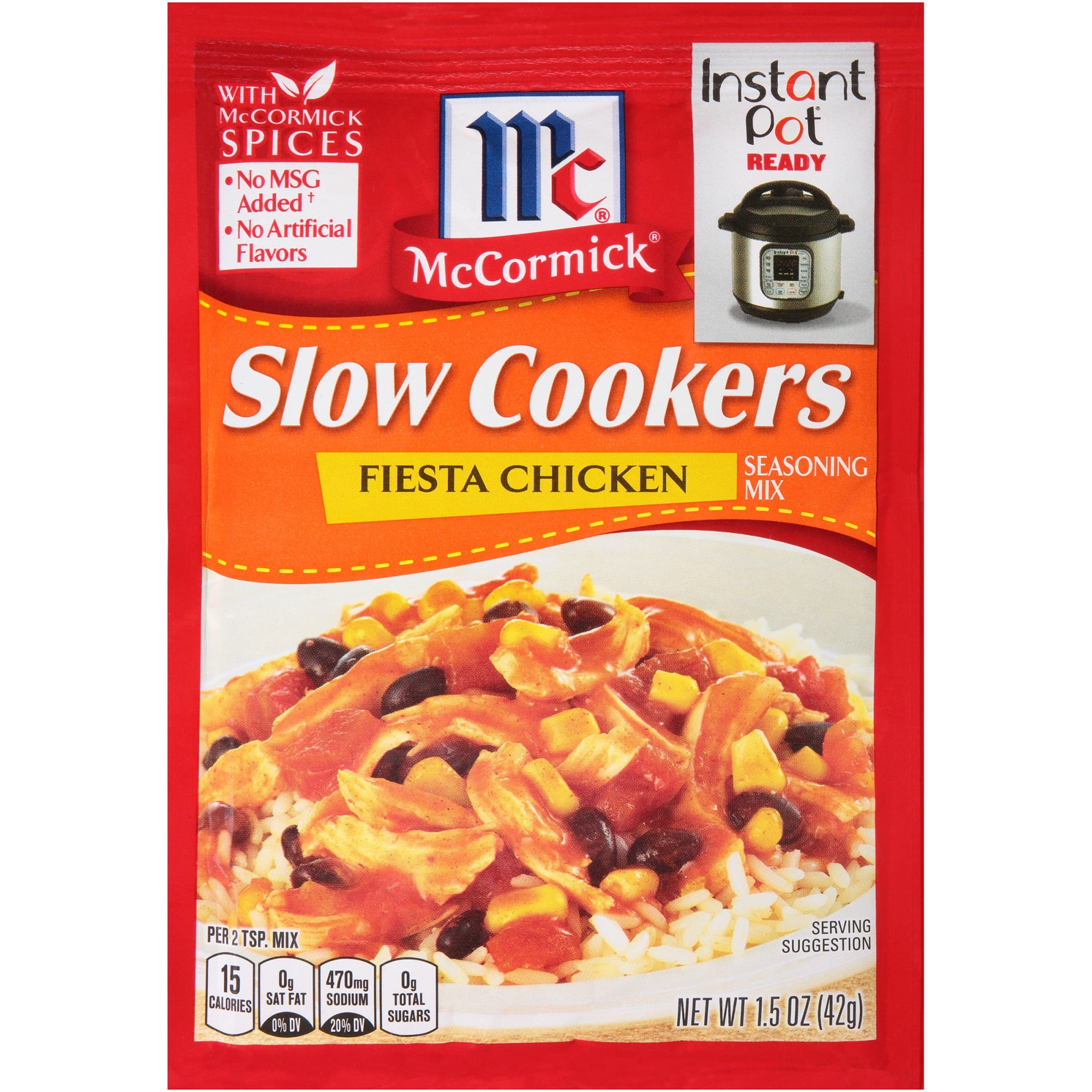 McCormick Slow Cookers Fiesta Chicken Seasoning Mix, 1.5 oz