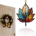 thumbnail image 3 of 5Pc Maple Leaf Ornament,Multicolor 3.14",Autumn Decorations,Suncatchers For Windows,Thanksgiving Party Decorations,Fall Decorations For Home,Fall Prints Items,2026 Christmas Ornaments Clearance, 3 of 5