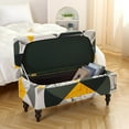 thumbnail image 2 of Footrest Stool Slipcover Stretch Case Protector for Kitchen Hotel bench seat cover Decor Style E, 2 of 9