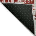 thumbnail image 3 of Addison Rugs Chantille Indoor/Outdoor Transitional Lines Red Washable Round Rug, 8' x 8', 3 of 6