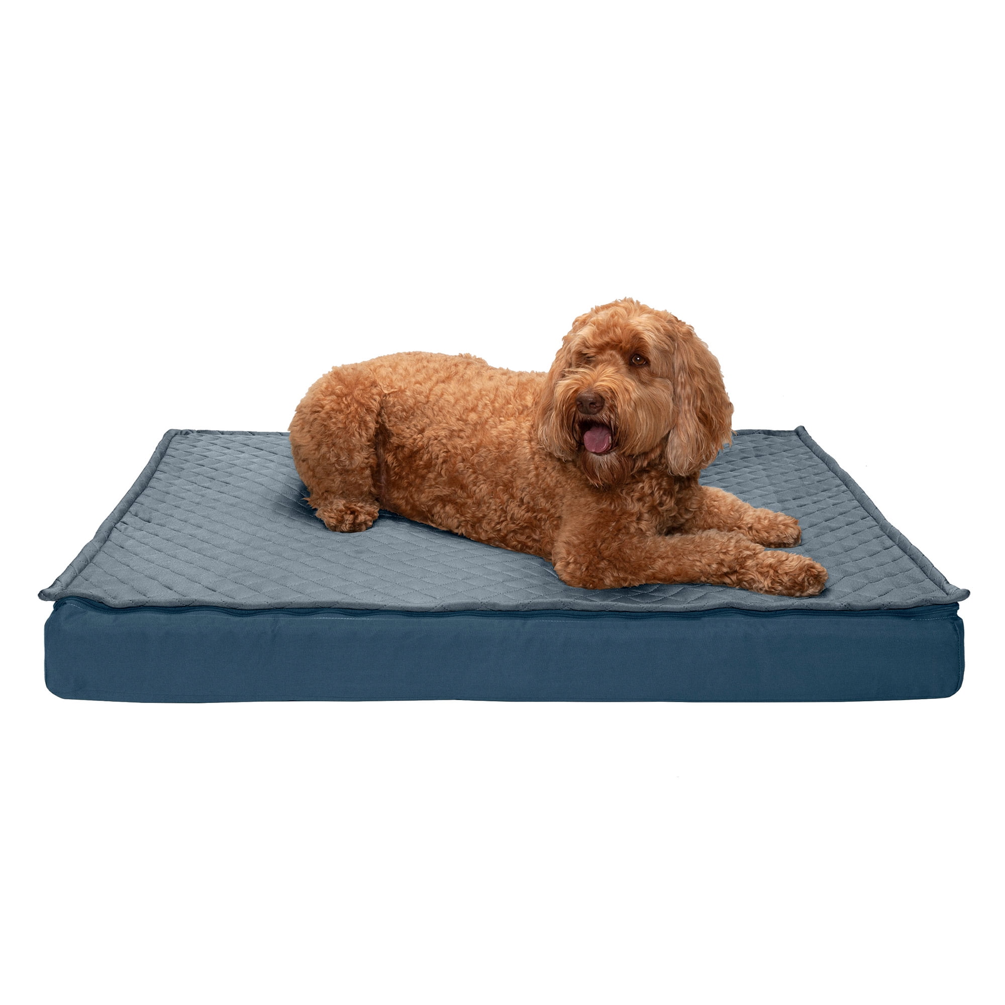 Gel Cooling Memory Foam Pet Bed for Small Medium Dog and Waterproof Case 34"X27" 