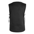 thumbnail image 5 of TOPTIE Cobbler Apron Unisex Two Pocket Squared Vest Working Uniform Smock with V-Neck, 30"L x 21"W-Black, 5 of 8