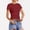 Wine, variant on Women Tshirts Simple Solid Color Crewneck Short Sleeve Slim Fit Tee Womens Blouse Bronze L