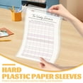 thumbnail image 5 of LELE LIFE Heavy Duty Sheet Protectors 8.5 x 11, Hard Page Protectors Waterproof Zip-Lock, Thick  Clear Plastic Sleeves for Paper Document Certificate Photo Wall Sign Holder, 8 Pack, 5 of 7