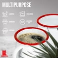 thumbnail image 5 of Red Co. Set of 4 Enamelware Metal 12 Oz Round Camping Mugs with Handle, Solid White/Red Rim, 5 of 10