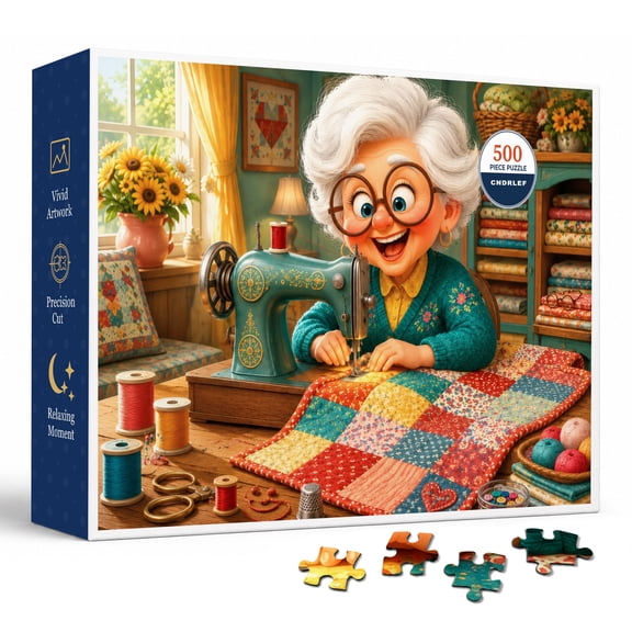 CNDRLEF Quilting Hobby Room 500 Pieces Jigsaw Puzzle for Adults, 20.5 x 15 in