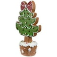 thumbnail image 4 of Northlight Gingerbread Cookie Christmas Tree with Bow Decoration - 8", 4 of 9