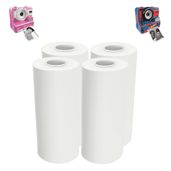 Hot Wheels/Barbie Kids Printing Camera Refill Pack, Photo Paper (4/Pack)
