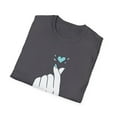 thumbnail image 4 of Aqua Heart Hands Men Women Love Graphic Novelty TShirt, 4 of 4