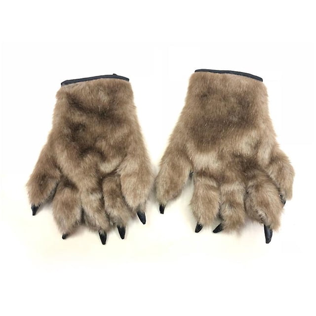 1 par de guantes con patas de diablo para decoraciones de Halloween